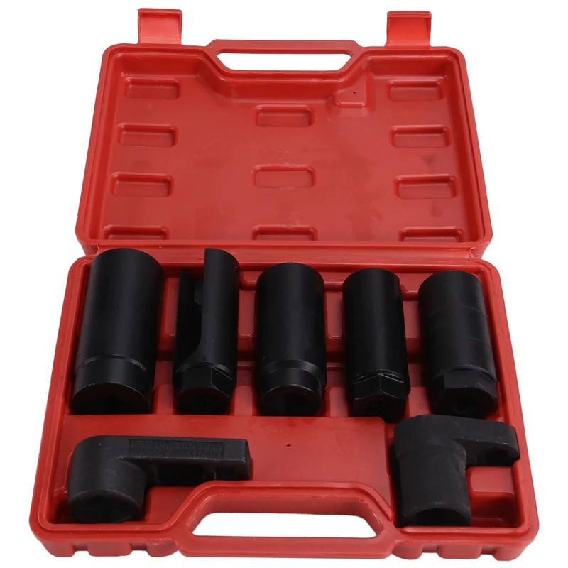 

7Pc Oxygen Sensor Socket Set Oil Pressure Sensor Socket Wrench Set Oxygen Thermal Oil Pressure Sensor Removers