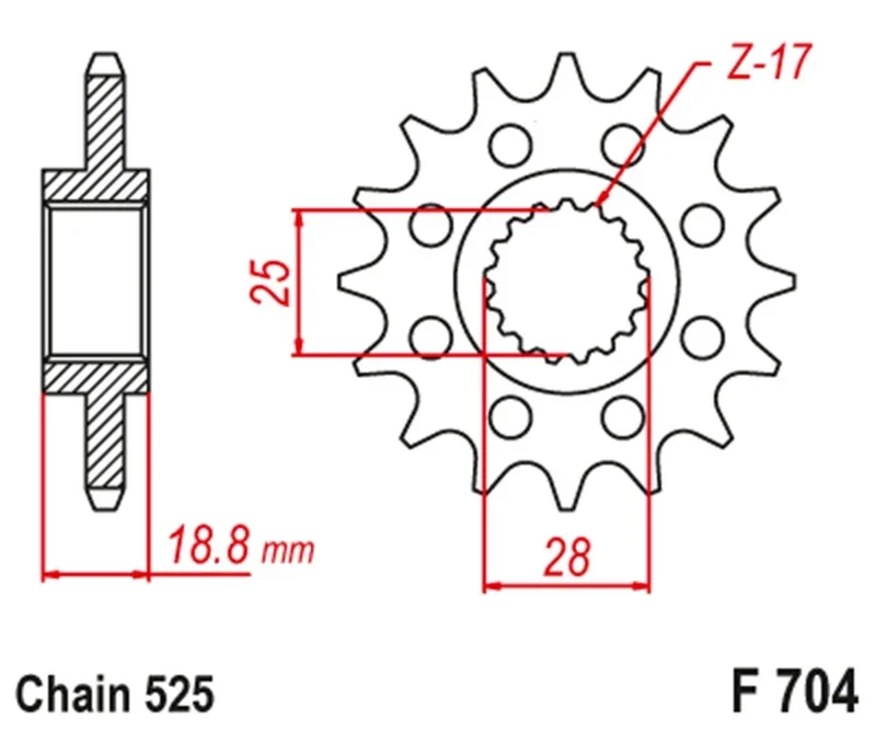 525 Motorcycle Front  Rear Sprocket Chain Set Kits For BMW F650 F700 F800 GS F650GS F700GS F800GS 2008-2018 10.5mm Bolts