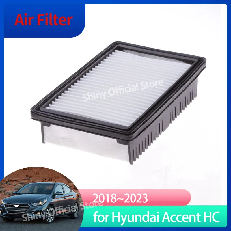 Air Filter For Hyundai Accent HC Verna Solaris HS MK5 2018 2019 2020 2021 2022 2023 28113-F9100 Car Accessories Tools Auto Parts