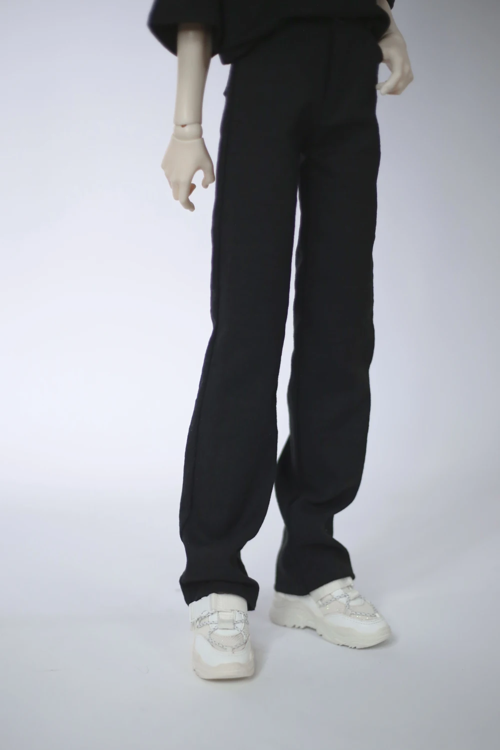 BJD Doll Pants Black White Casual Wide Leg Dad Pants For 1/3 BJD SD DD SD10 SD13 SD17 POPO68 Uncle SSDF ID75 Doll Accessories