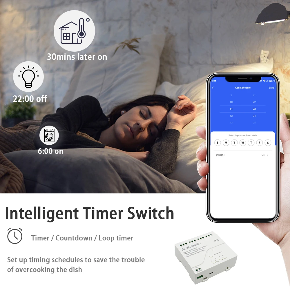 4CH 220V AC/DC 7V-32V WiFi Voice Control Relay Switch Module Home Automation Rele Timer Work For EWelink APP System Alexa