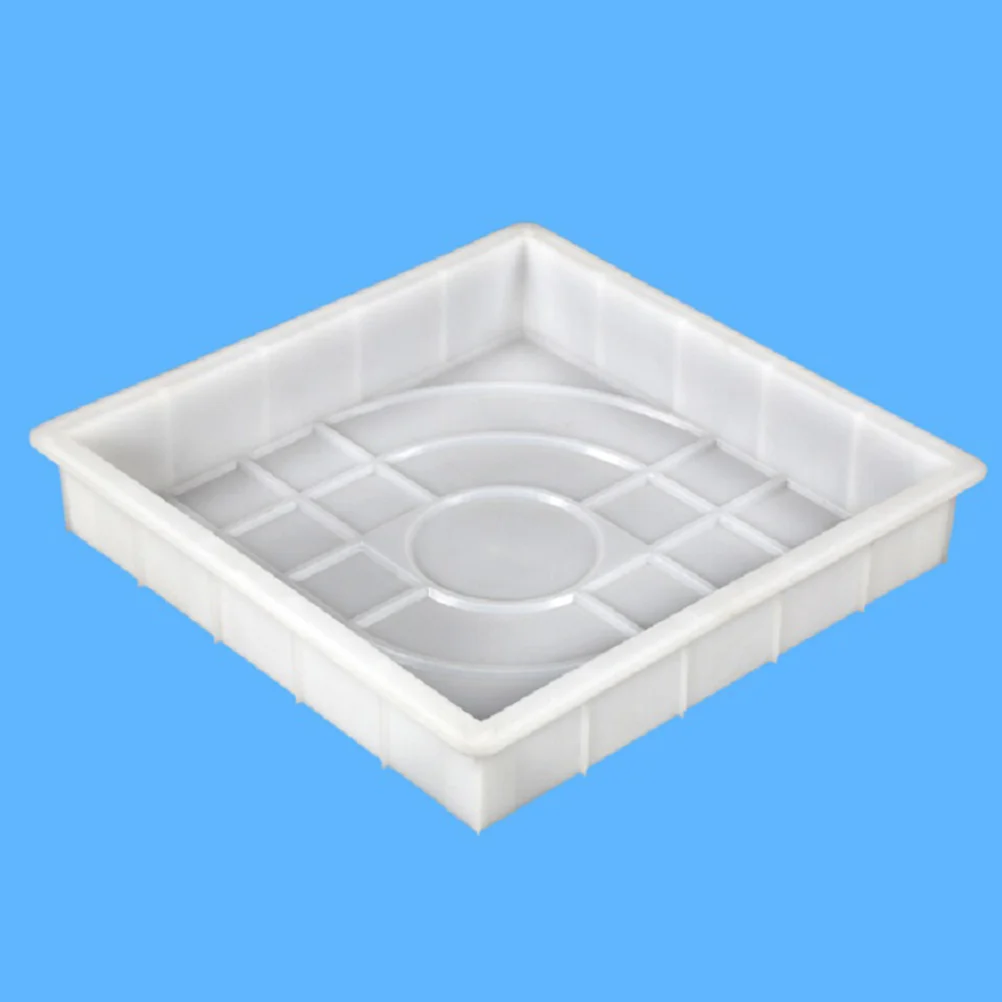 

Pavement Stone Mould White DIY Reusable Concrete Cement Cement Stepping Brick Maker Garden Path Walkway Mold Concrete Molds