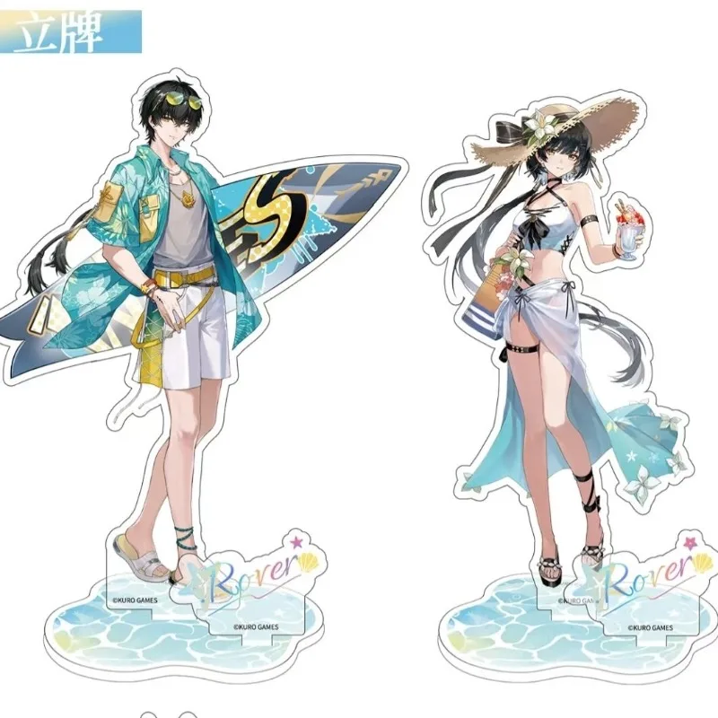Wuthering Waves X Chinagoy Seaside Rendezvous Cartethyia Zani Rover 17cm Placas de pie acrílicas insignia adorno placa acrílica