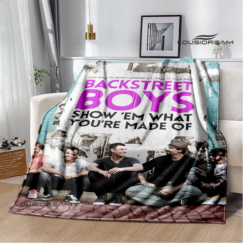 BSB band backstreet boys Print blanket picnic blanket Flannel Warm blankets Soft Cozy Blankets Home travel blanket Birthday Gift