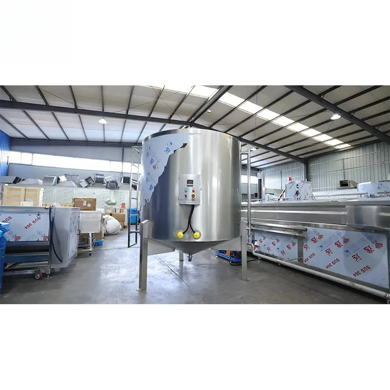 Automatic Vegetable Continuous Fryer 304 SUS High Capacity Frying Machine Production Line