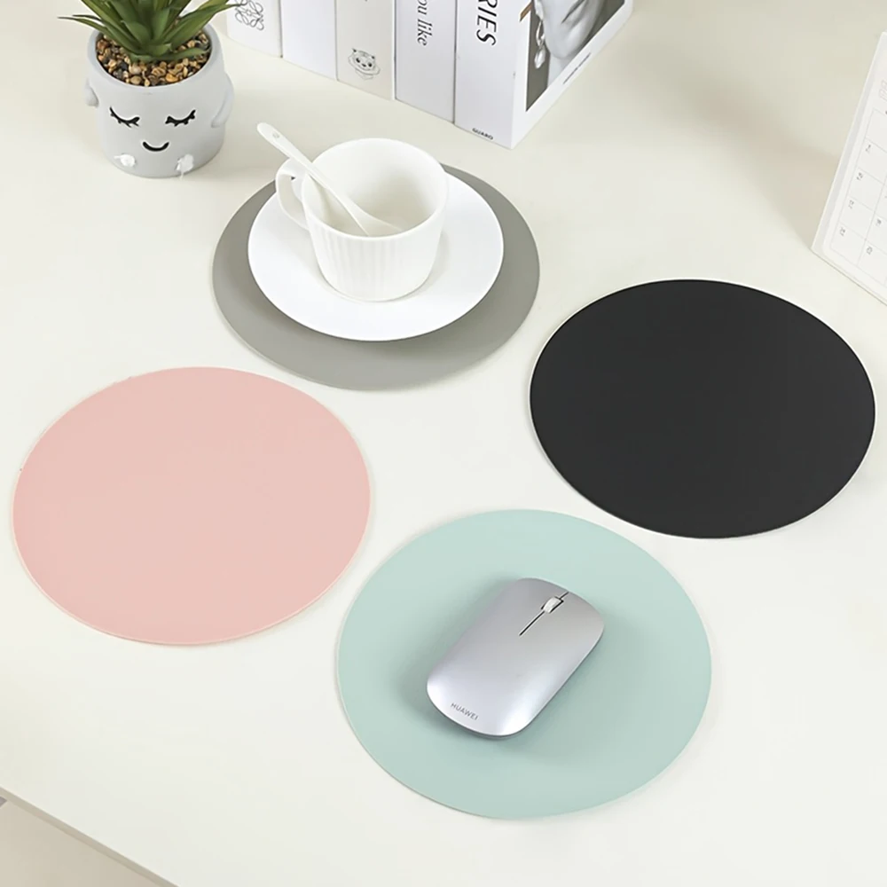 Round Mouse Pad Large Playmat Gaming Mat XXL Size Gamer Office Mousepad Bulk Discounts Desk Mat，Solid Color MousePad