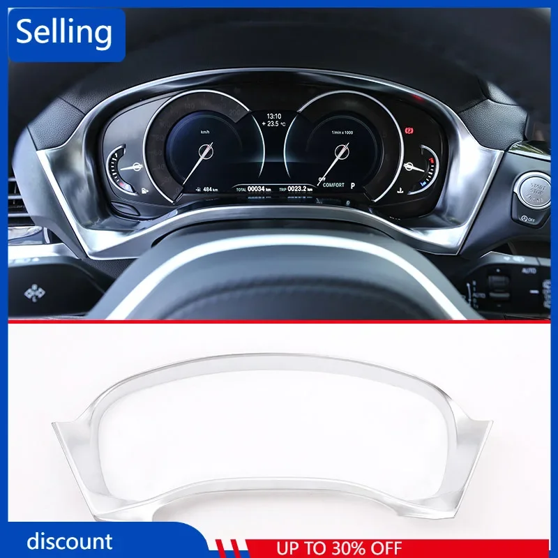 

1 Pcs ABS Matte Center Dashboard Speed Decoration Frame Trim For BMW X3 G01 2018 Car Accessories fast ship