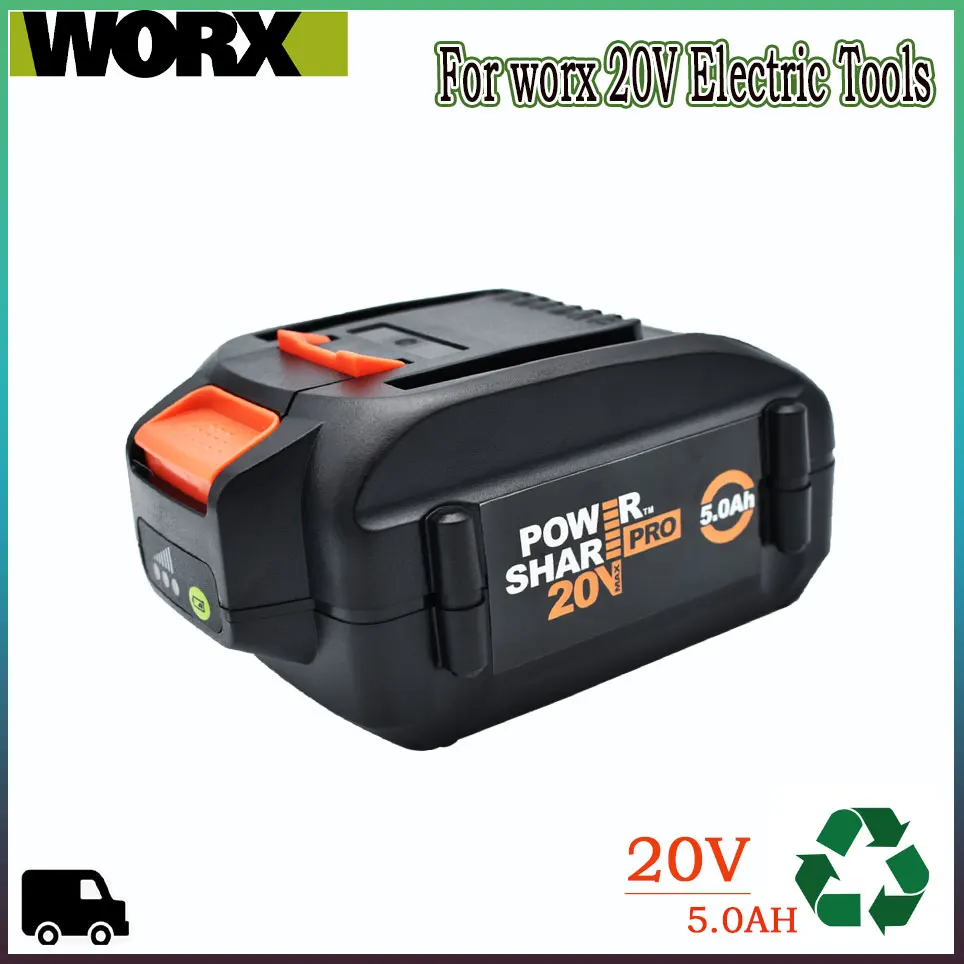 

WORX brand new genuine WA3578 - PowerShare 20V 5.0AH lithium-ion large-capacity battery