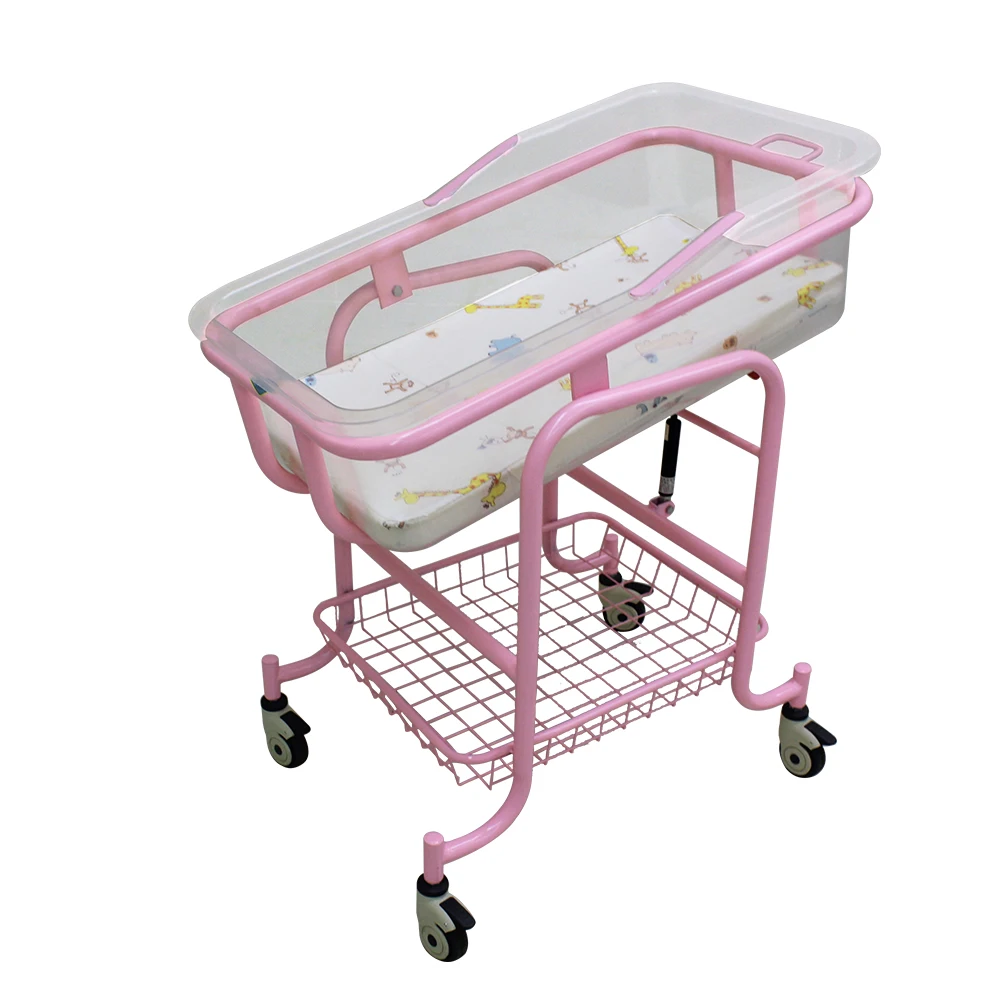 

Factory Hospital Home Furniture Newborn Baby Bed Pediatric Stainless Steel China Clinic Baby Baby Nursing For Infant Care