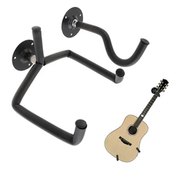 Acoustic Guitar Stand Wall Mount Hanger Hook Horizontal Guitar Neck Holder Bracket with Screw Set Guitarra Parts Accessories