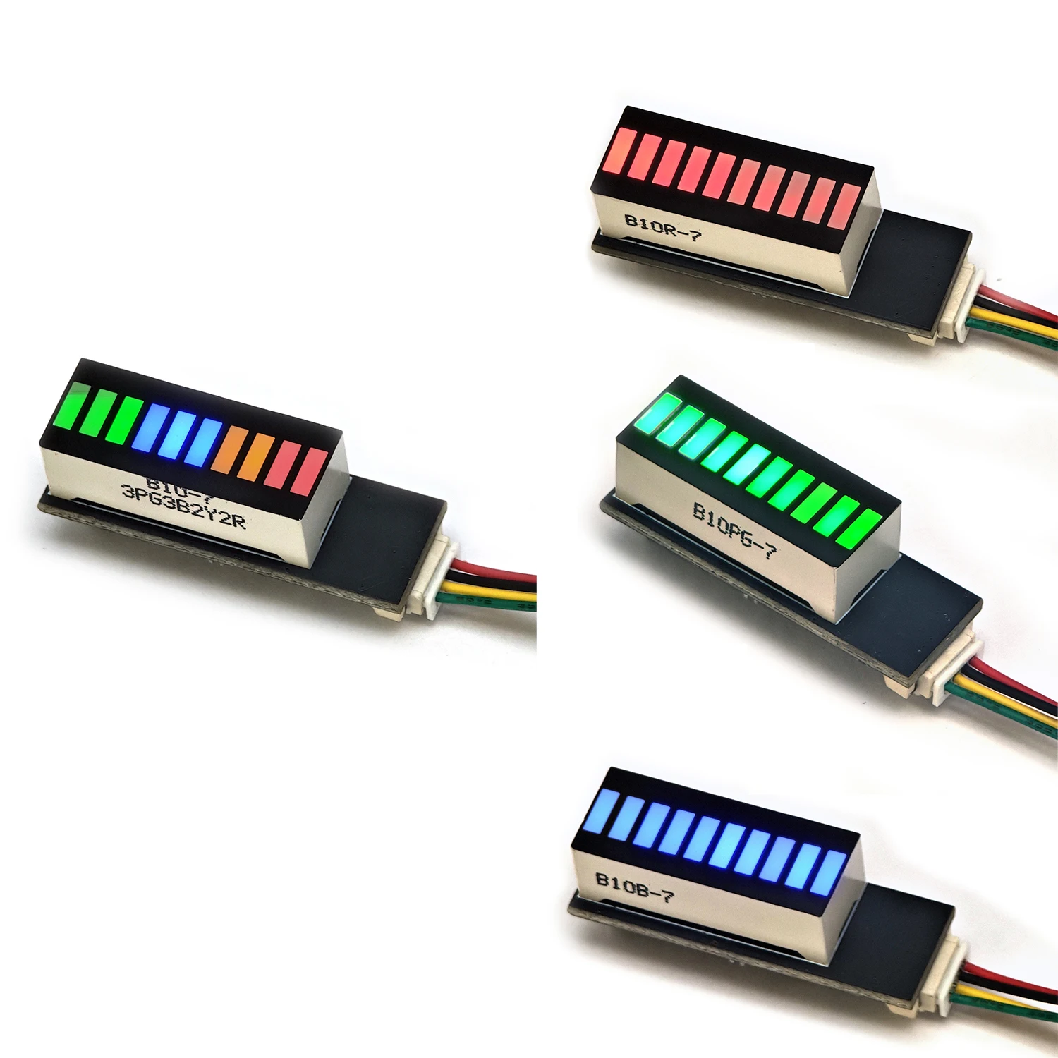 10-Segment-Musikrhythmus-LED-Anzeige, Spektrum-Audiosignalpegelmesser/VU-Meter für 9V-12V Auto-DC-Verstärker, Lautsprecher – Detail 1