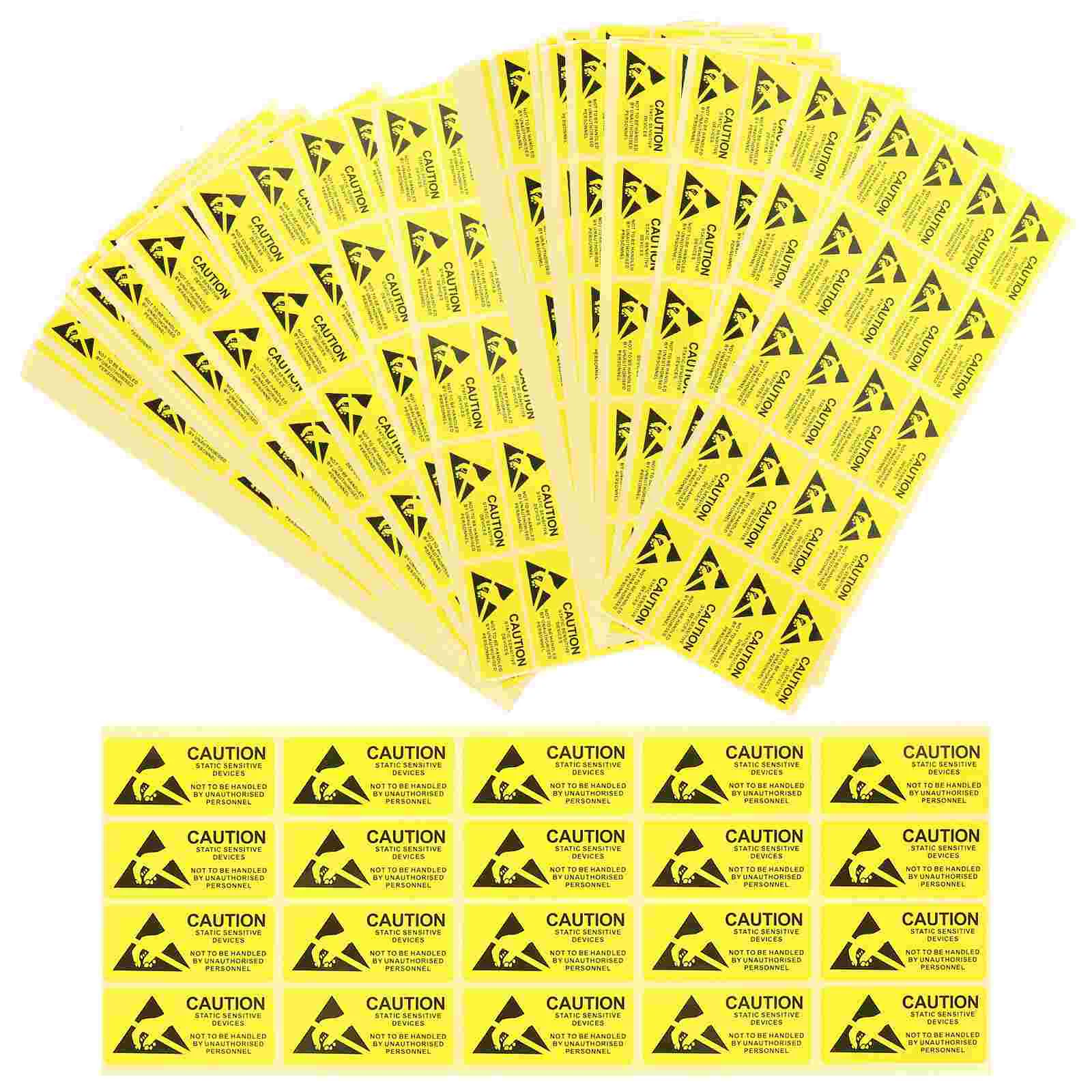 Static Esd Labels Stickers Sensitive Warning Sticker Sign Devices Label Anti Electrostatic Wall Safe Caution Attention Device