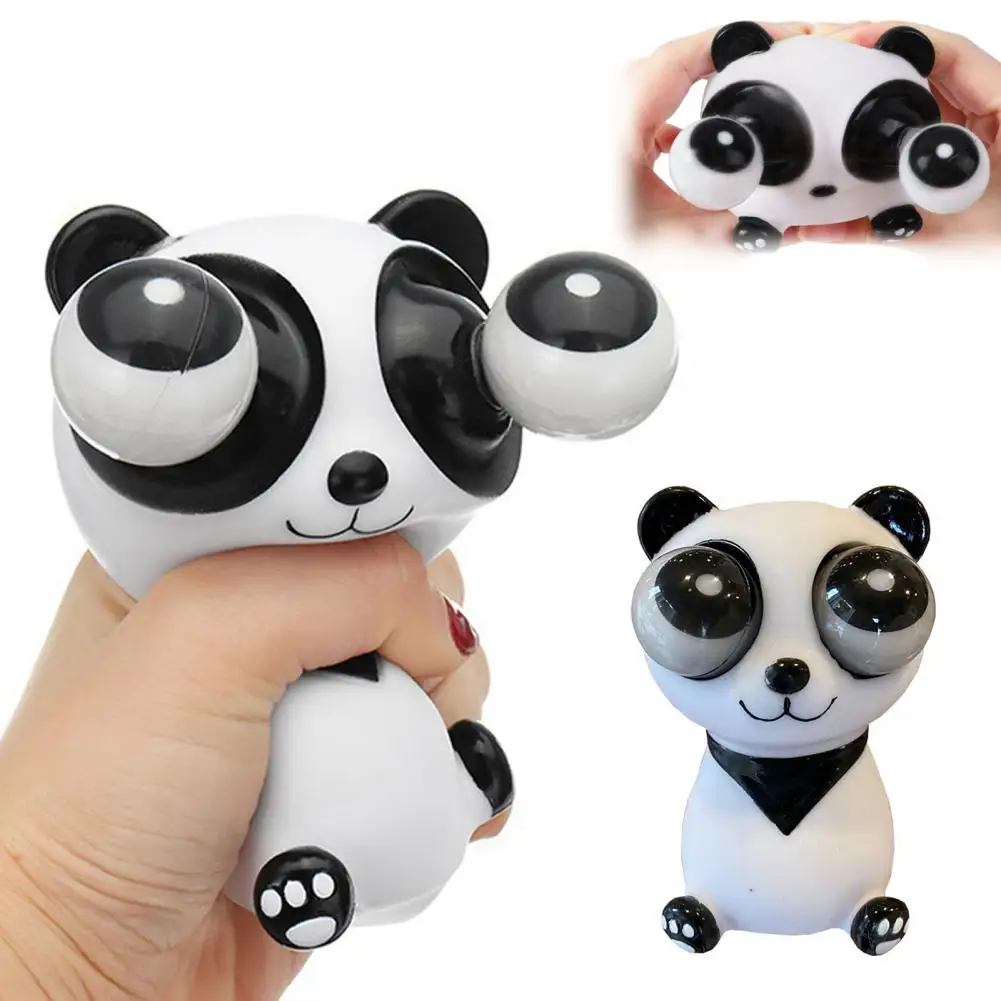 Squeeze Toy Set for Kids Teens Adults Stress Relief Worm Panda Fidget Toys Soft Anxiety Relief Balls