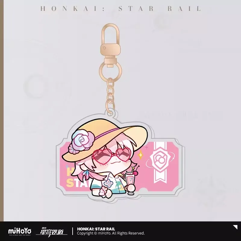 Pre Sale miHoYo Official Honkai Star Rail POM Exhibition Hall Series Square Acrylic Pendant March 7th DANHENG Cosplay Gifts