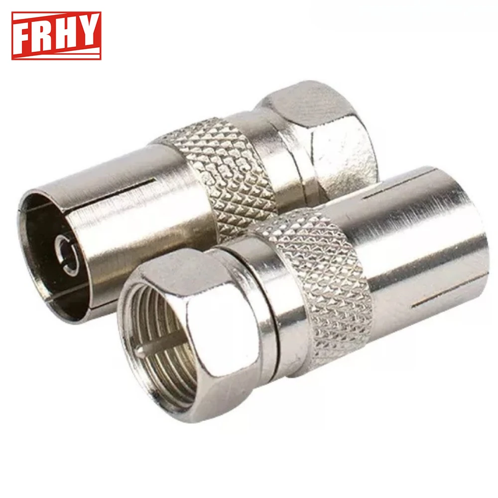 

8PCS FType Male to RF Coaxial Adapter Converter Connectors for TV Antenna/Satellite/Cable TV (M20 Thread)