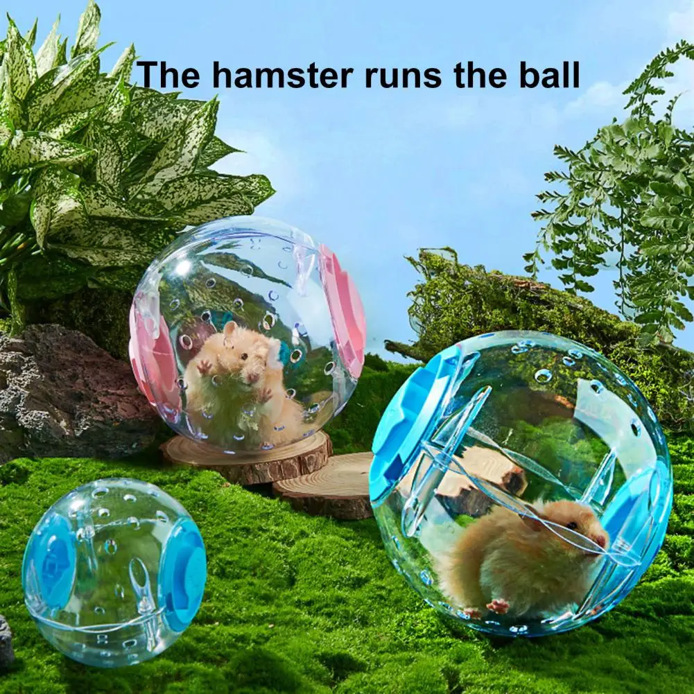 Transparent Hamster Ball Transparent Multi-hole Hamster Running Ball Breathable Toy for Golden Bears Relieves Boredom Supplies