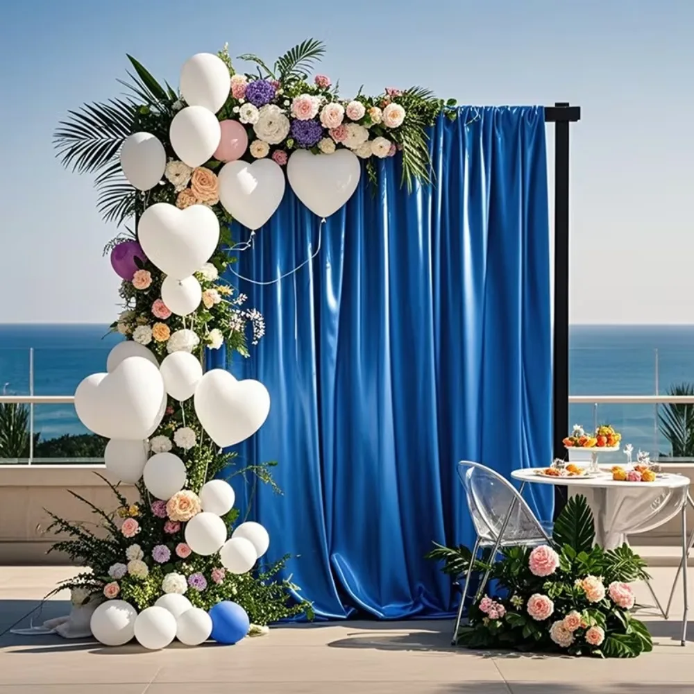 Tenda In Tessuto Morbido Bianco Per Matrimoni E Feste – 150x300cm (5x10ft) – 1 Pannello Per Arco E Sfondo Fotografico