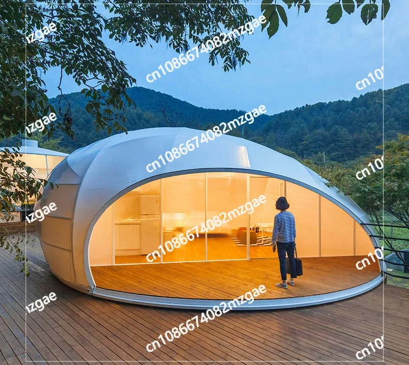 Resort Water Drop Ball Tent House Wild Luxury Camp Scenic Spot Internet Celebrity Theme Tent Immovable Starry Sky Tent