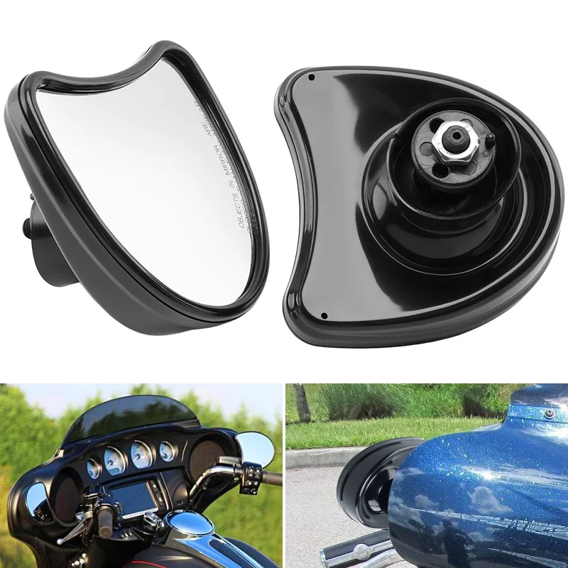 

Motorcycle Front Fairing Mount Rear View Mirror For Harley Electra Glide Ultra Limited Tri Glide 2014-UP Batwing Side Mirrors