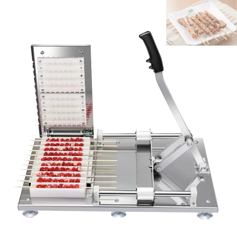 Semi-Automatic Stainless Steel String Threading Machine Fast Meat Threading Machine