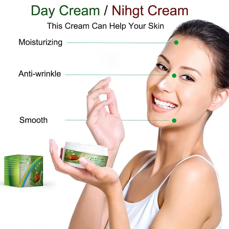 Retinol Snail Aloe Face Cream Anti-Wrinkle Whitening Moisturizing Anti-Aging Facial Day Night Cream Skin Care