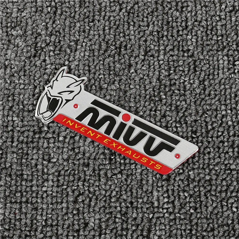 2 PCS For MIVV MK3 Motorcycle Escape Exhaust Pipe Stickers KTM Aprilia Yamaha Kawasaki Honda CF MOTO Ducati Suzuki Benelli Vespa