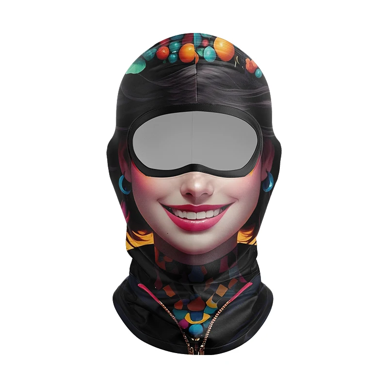 AliExpress NONE Balaclava New 3D Human Face Outdoor Cycling Mask Breathable quick-drying UV Sun Protection and Dustproof Ice silk Full Face Mask