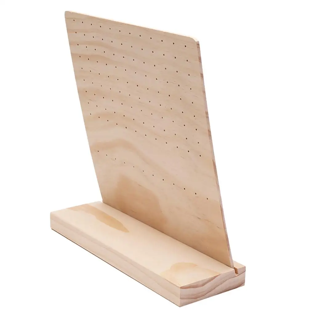 

Jewelry Holder Stand Wooden Earring Display Rack Earring Organizer Display for Accessories Store and Jewelry Showcase