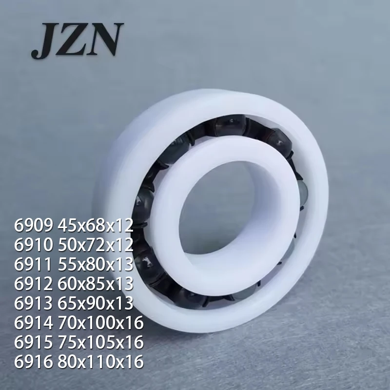 

1PCS POM bearing Plastic bearing 6909 6910 6911 6912 6913 6914 6915 6916 Corrosion-resistant acid and alkali