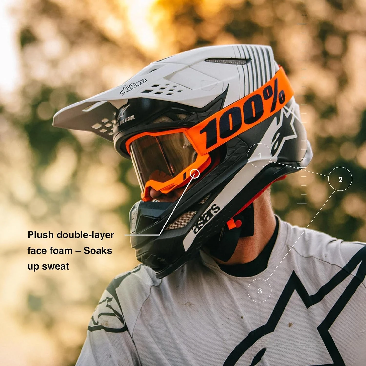 نظارات للدراجات النارية للجنسين، نظارات MX مقاومة للرياح والغبار بنسبة 100%، عدسة مضادة للضباب لركوب الطرق الوعرة، رياضات ATV Motocross #4