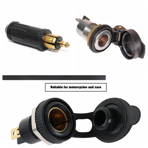 Toma de corriente DIN de alta resistencia, encendedor de cigarrillos de montaje en Panel Hella para coche europeo BMW 12V 24V 16A USB 5V3.3A