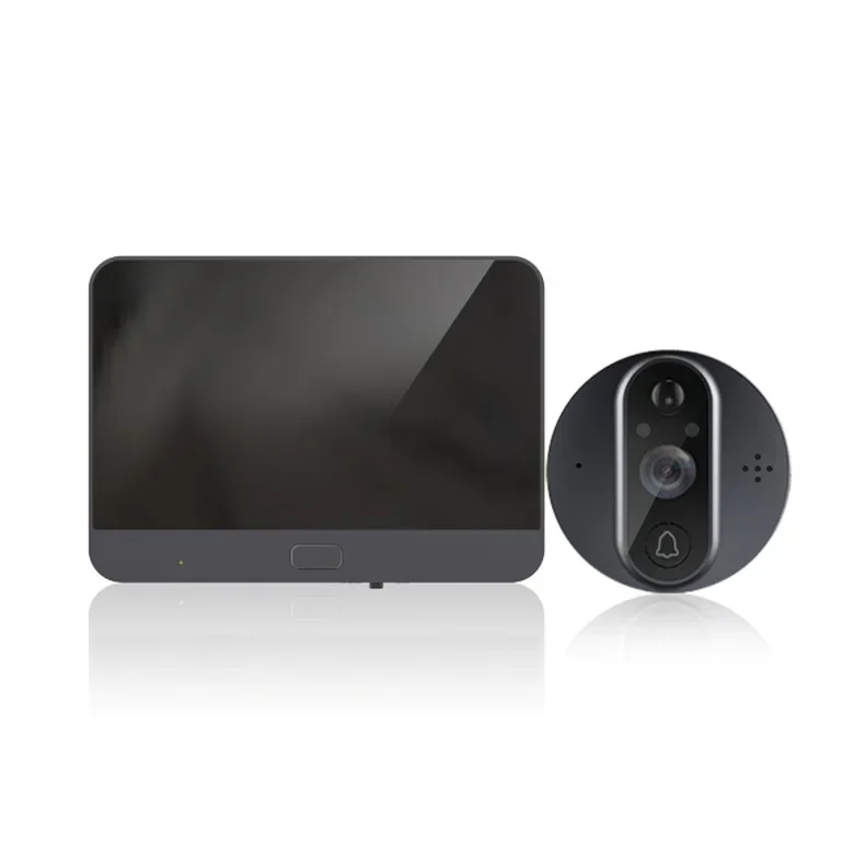 R9 Tuya HD WIFI Electronic Cat's Eye 4.3 Inch Detection Surveillance Night Vision Mobile Phone Remote Photo and Video Recording