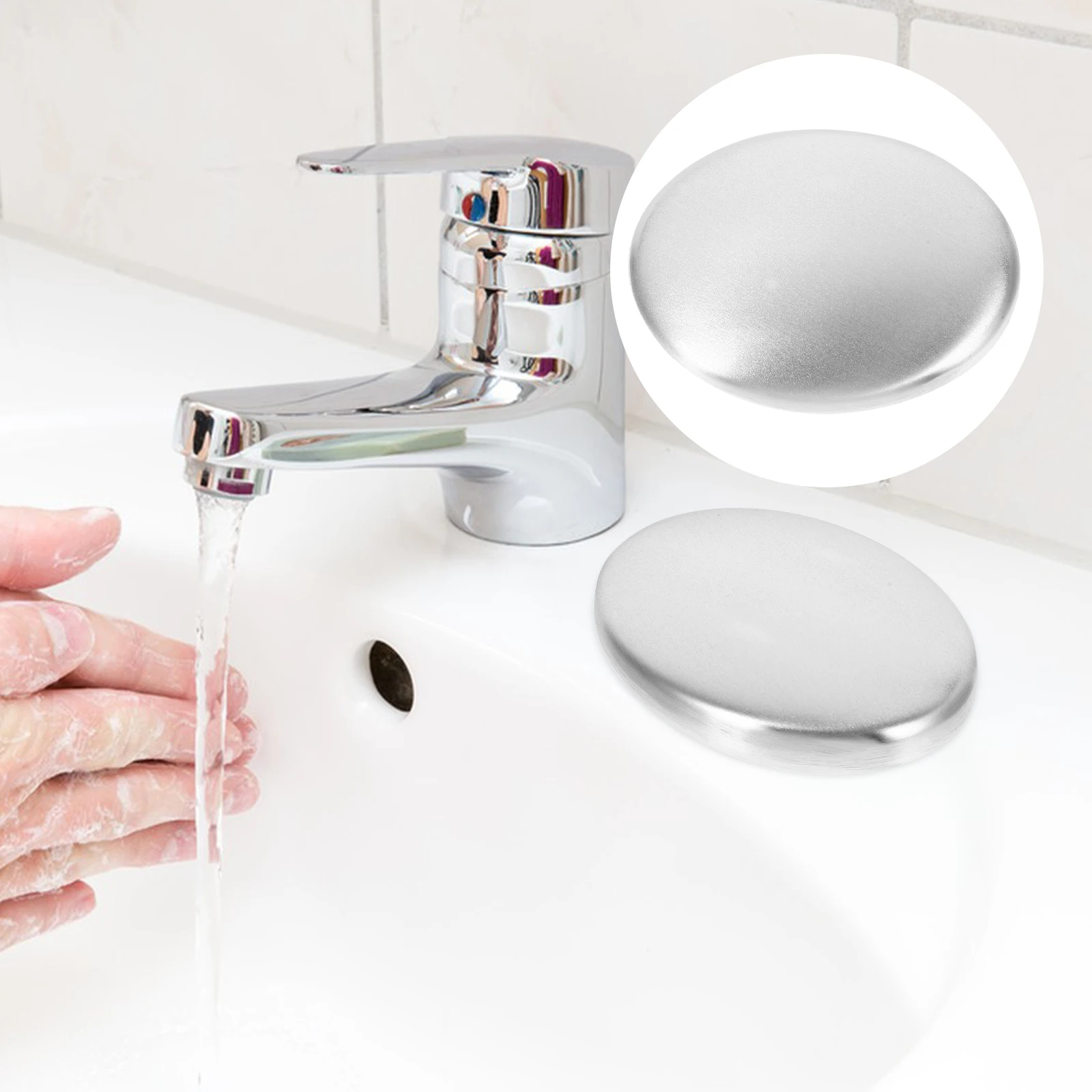 

Stainless Steel Soap Triangle Shape Deodorizer Removes Unwanted Scents Hand Odor Stainless Steel Bar Soap
