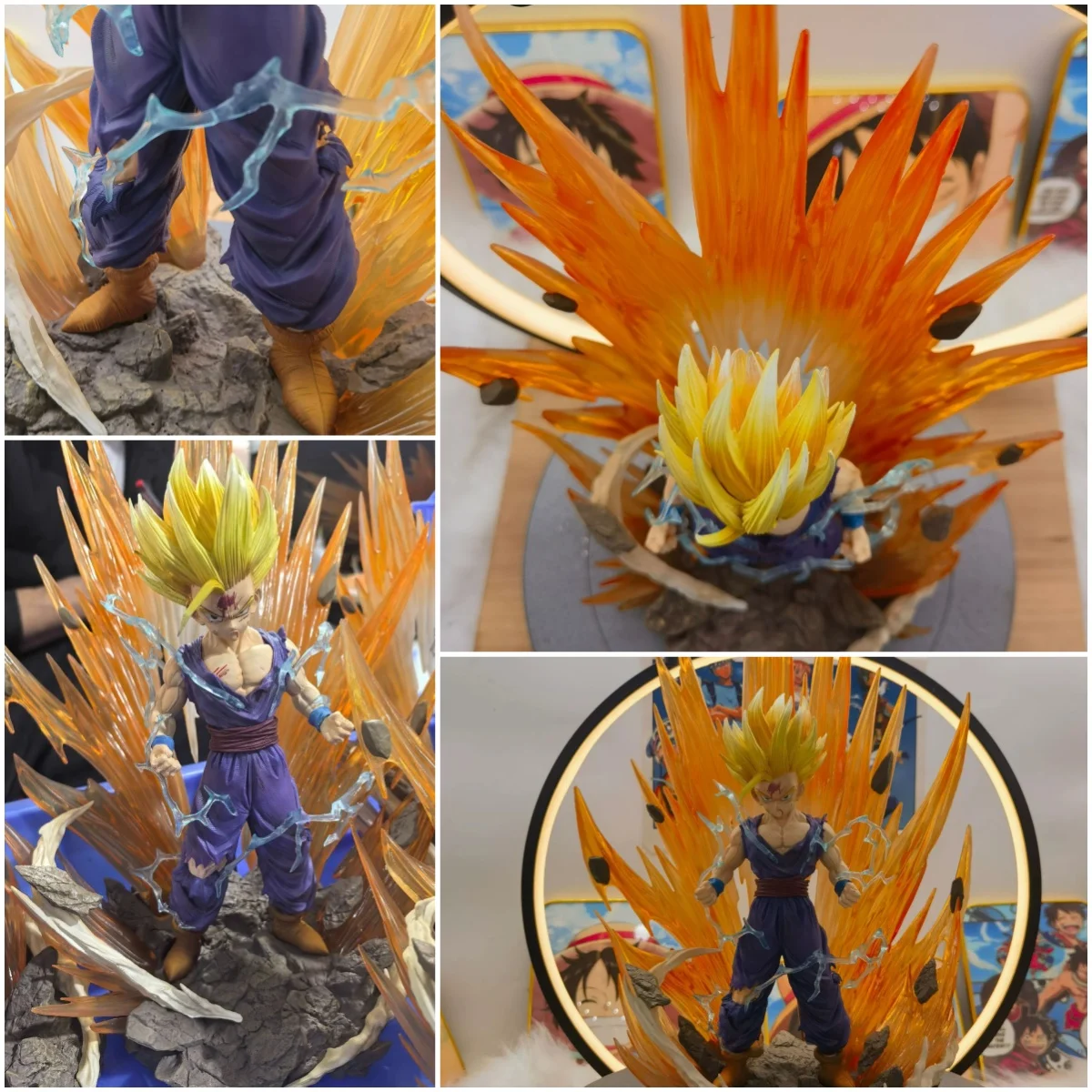 

Серия Dragon Ball: Супер Сайян 2 Сон Гохан с светящимися спецэффектами, тематическая статуэтка, коллекционная модель из ПВХ, креативное украшение для рабочего стола, подарок для коллекции, модная игрушка-фигурка, подходит для украшения рабочего стола, дом