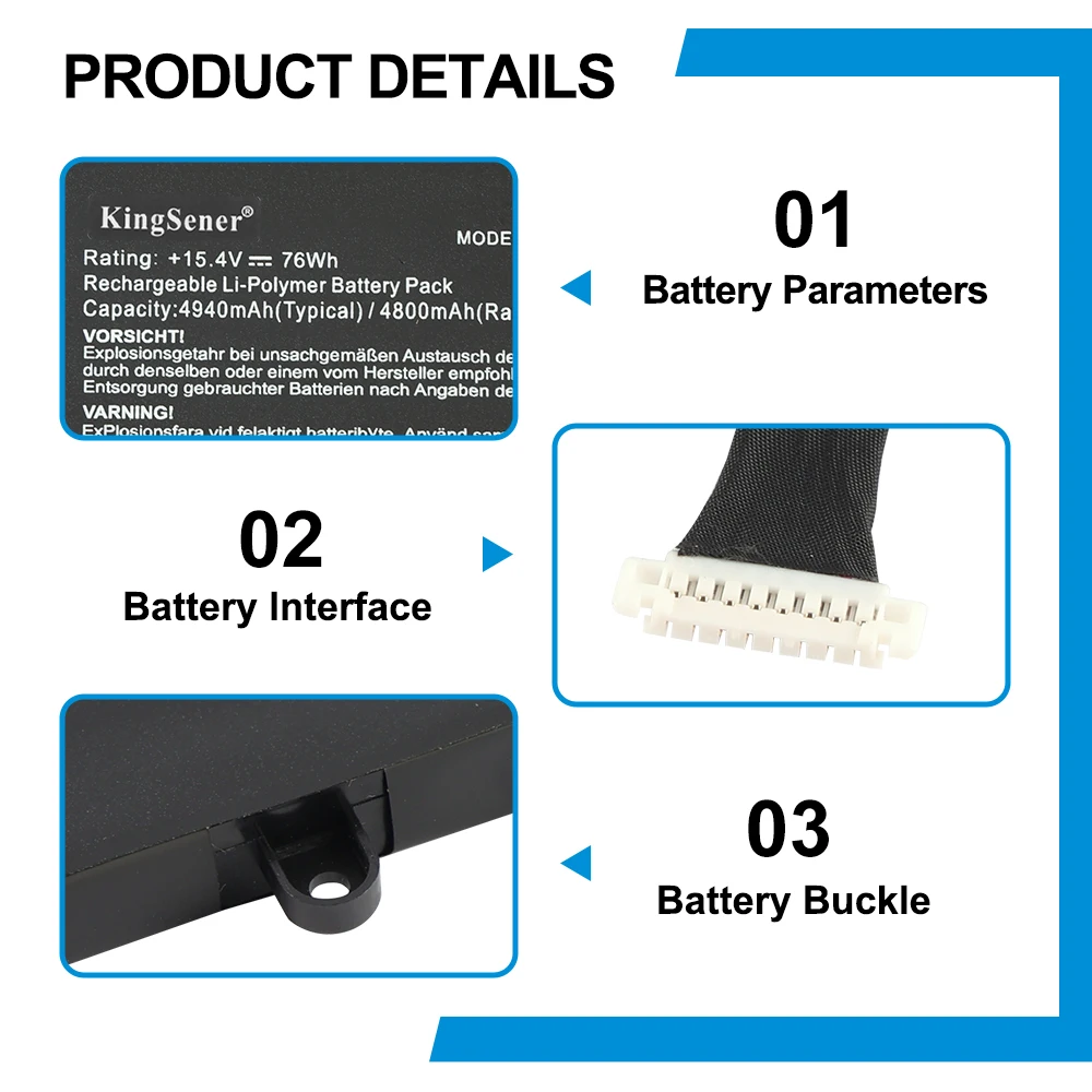 KingSener C41N1908 0B200-03610000 Battery For Asus RoG Zephyrus G14 GA401 GA401II GA401IU GA401IV GA401IH GA401QE GA401QM GA401Q
