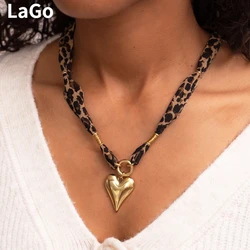 Modern Jewelry European and American Design Heart Pendant Necklace For Women Female Gifts Cool Trend Accessories Hot Selling