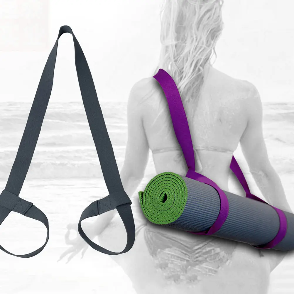 2Pcs Yoga Mat Sling Portable Adjustable Strap for Exercise Mat Carrier Soft Skin-Friendly Yoga Carry Belt for Fitness