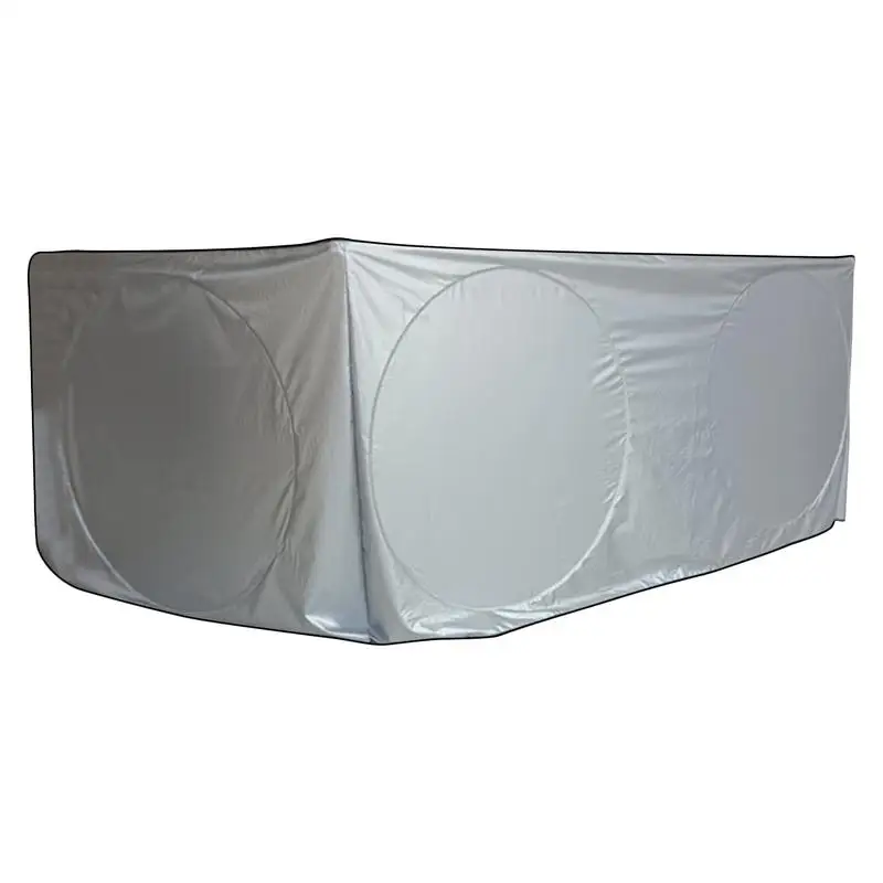 Truck Windshield Sunshade 240T Nylon Polyester Durable All Around Sun Protection Automatic Truck Awning For Semi Commercial