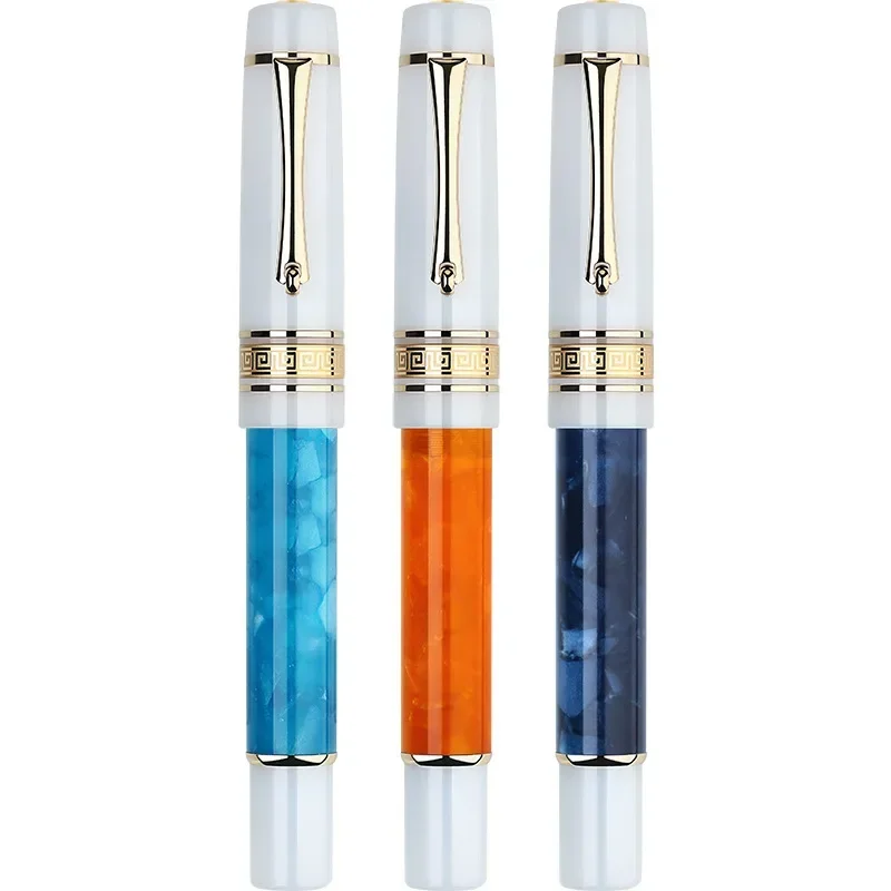 

MAJOHN M400 Resin Shell Fountain Pen EF/F Nib Novel Luxury Writing Pens with Converter Office Supplies Student Gifts