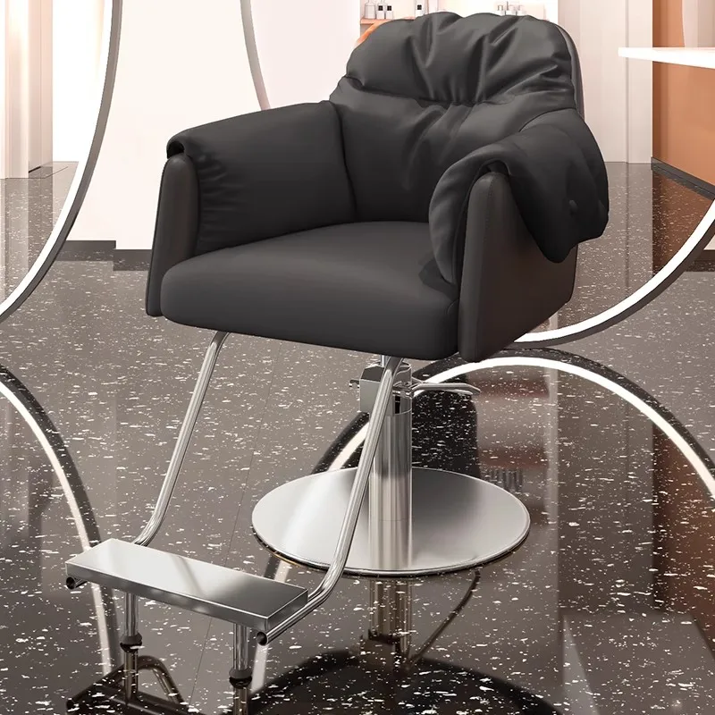 كرسي حلاق فاخر احترافي لصالونات التجميل كرسي حلاق مكتب تجميل Cadeira Barbeiro أثاث صالون احترافي