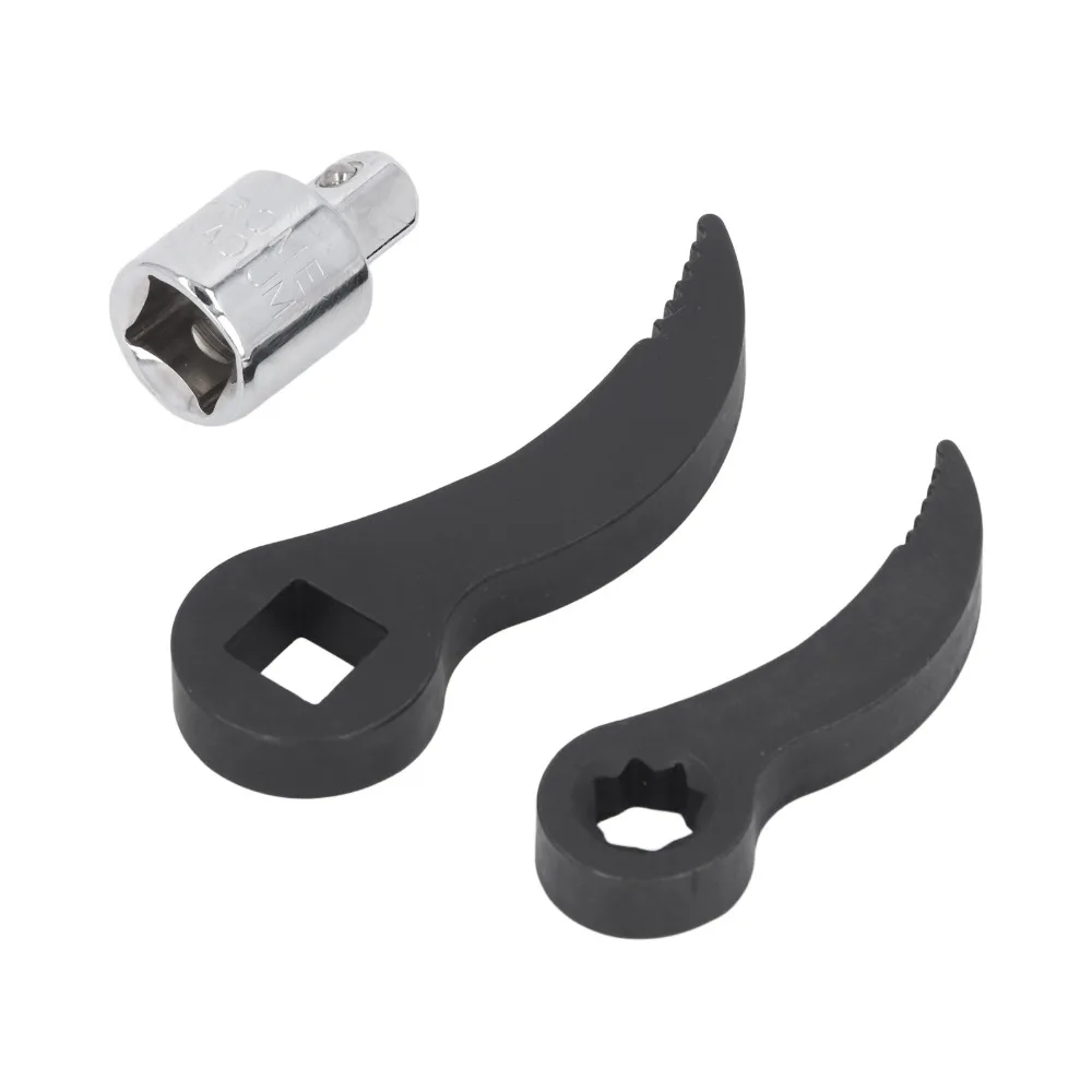 

3/8in Star Crowbar Adapter Head 1/2in Square Serrated Half Shaft Adapter Pry Bar CR Steel Crown Adapter Head Tool Tight Spaces