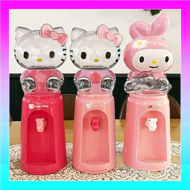 2000Ml Kawaii Sanrio Hello Kitty My Melody Anime Figure Small Water Dispenser Office Household Desktop Mini Water Dispenser