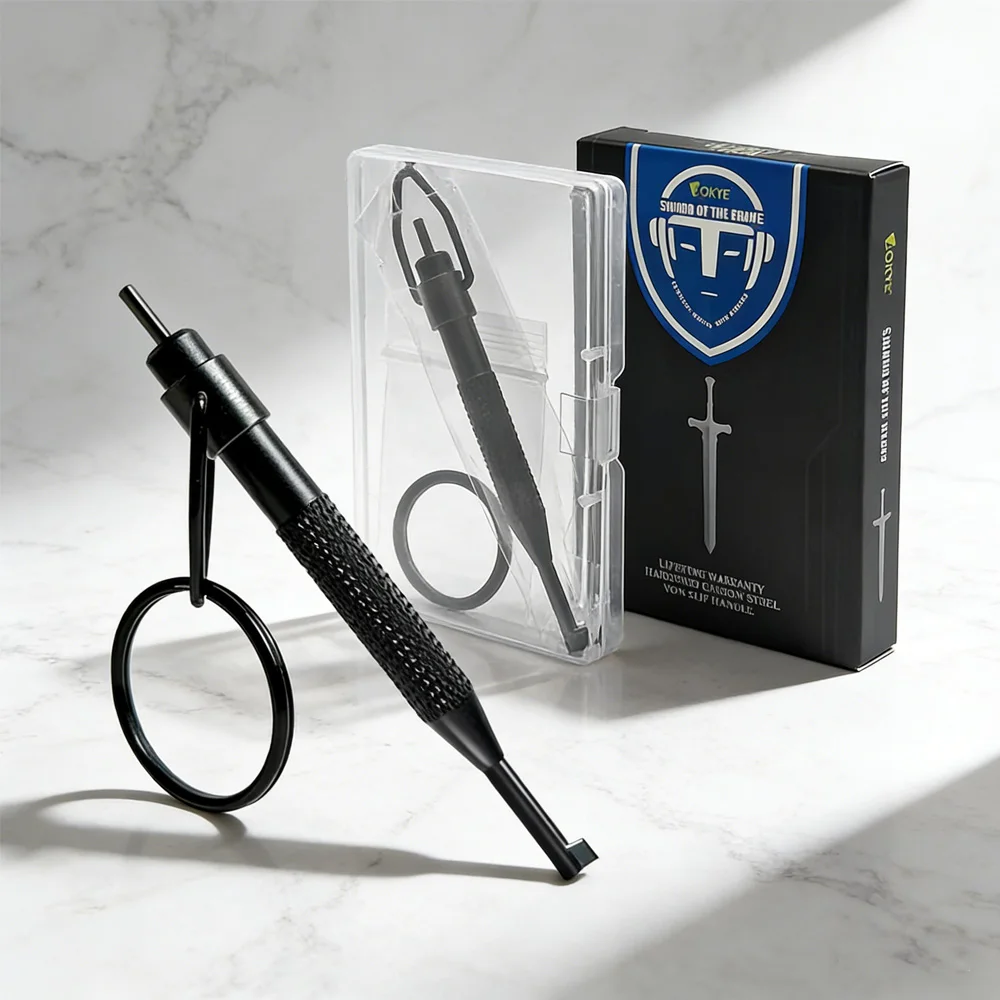 Llave Giratoria para Esposas (10/4/2 Piezas): Acero con Alto Contenido de Carbono + Aleación de Aluminio, con Anillo para Llaves, Compatible con Esposas Estándar de Policía