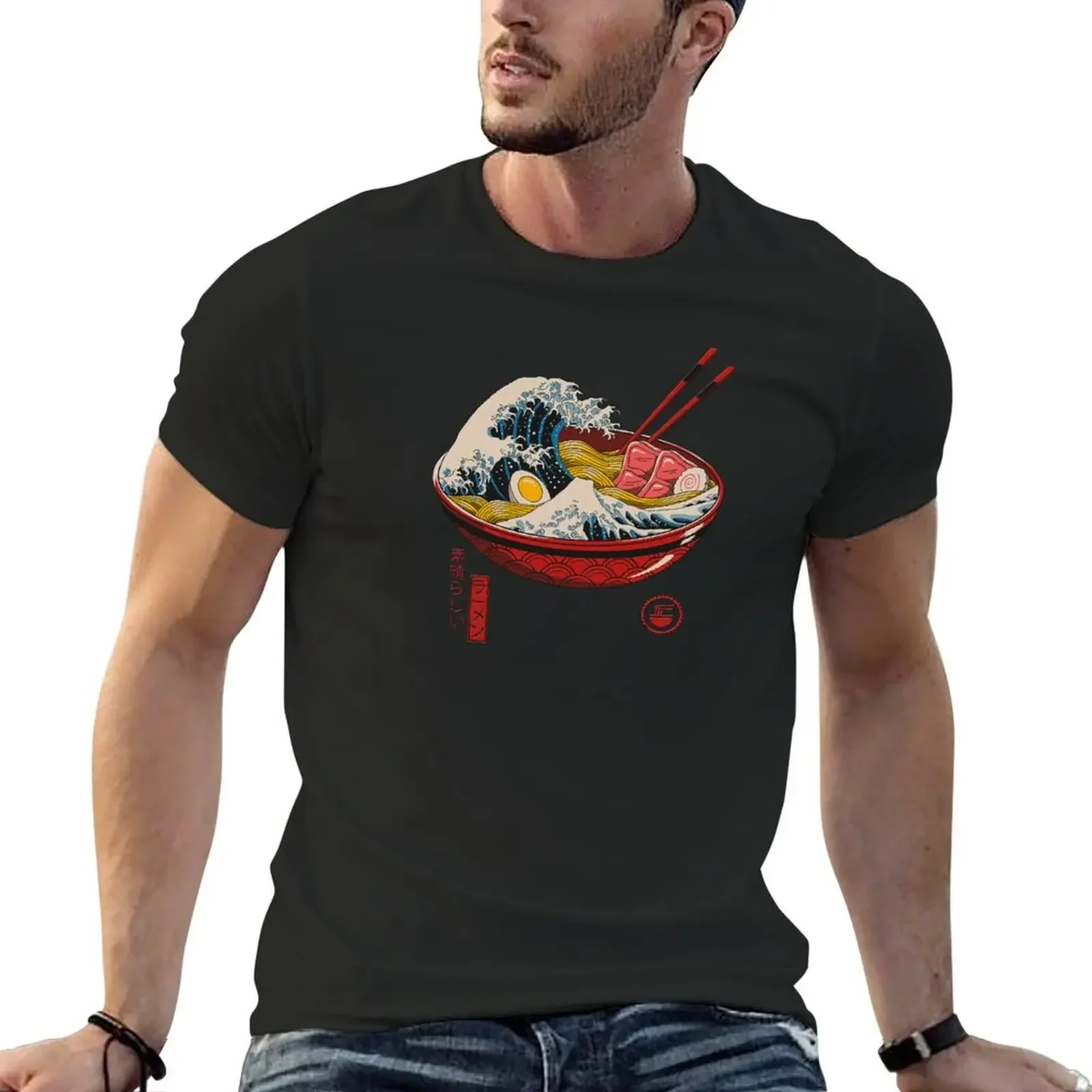 

Great Ramen Wave T-Shirt man clothes oversized graphic t shirts luxury clothes men