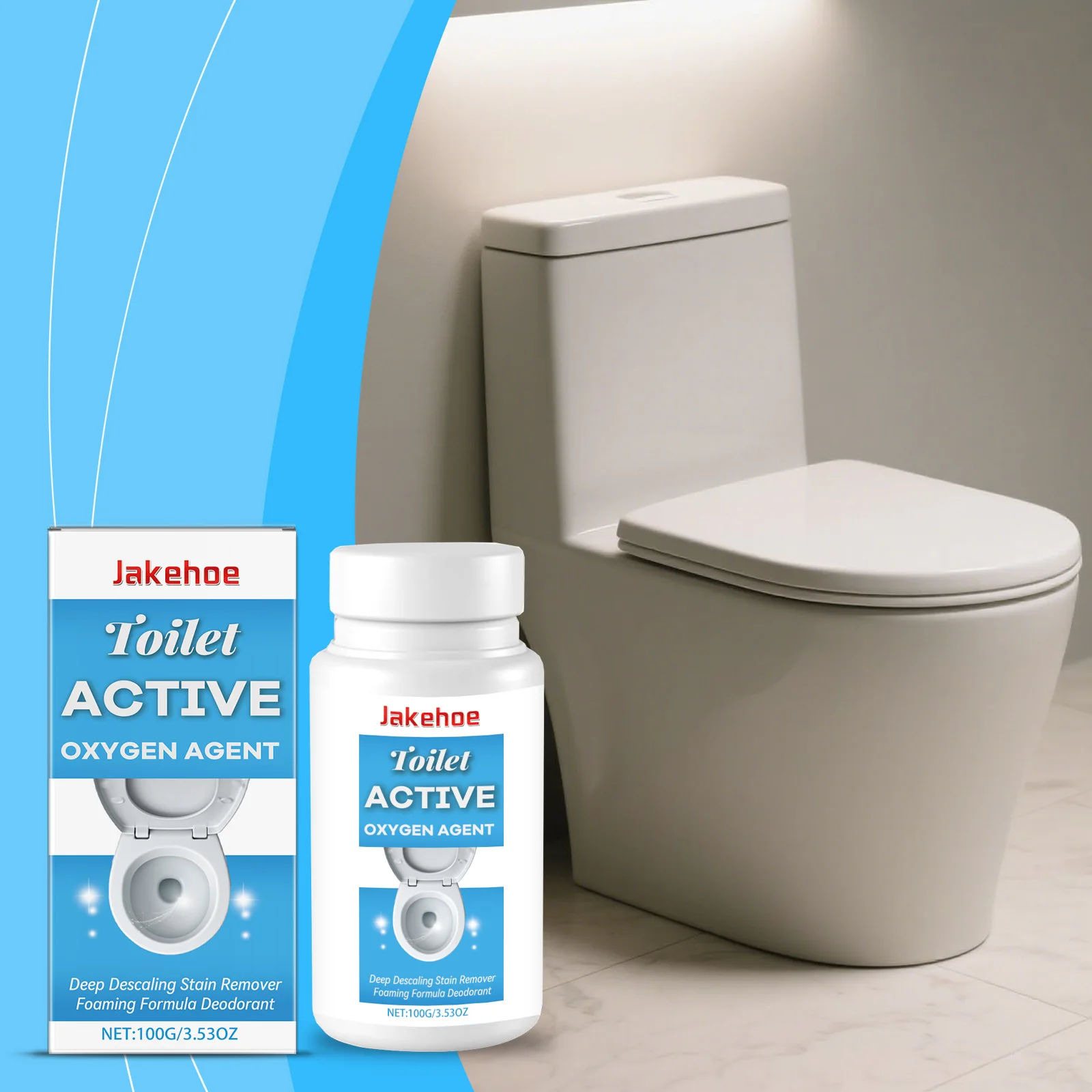 

Toilet Cleaner for Home Ceramic Toilets - Cleans & Maintains Inner Walls, Breaks Down Stubborn Dirt, Fresh Scent & Easy Care