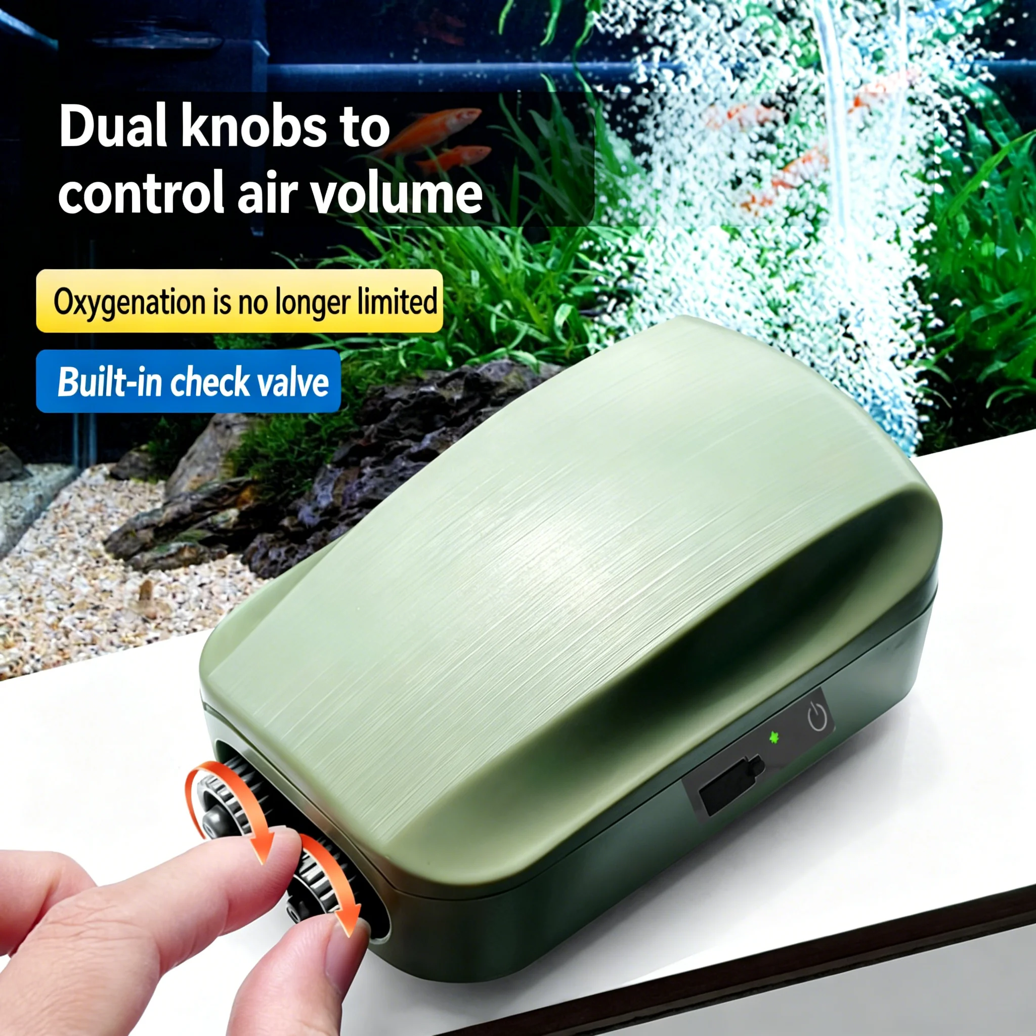 Aquarium Fish Tank Oxygen Air  - Air Pump Silent review and price