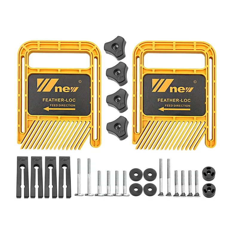 Imagem -04 - Multi-purpose Feather Loc Board Grupo Plumas Duplas Slot Miter Gauge Ferramentas de Gravura para Carpintaria Serra Circular Cortadores