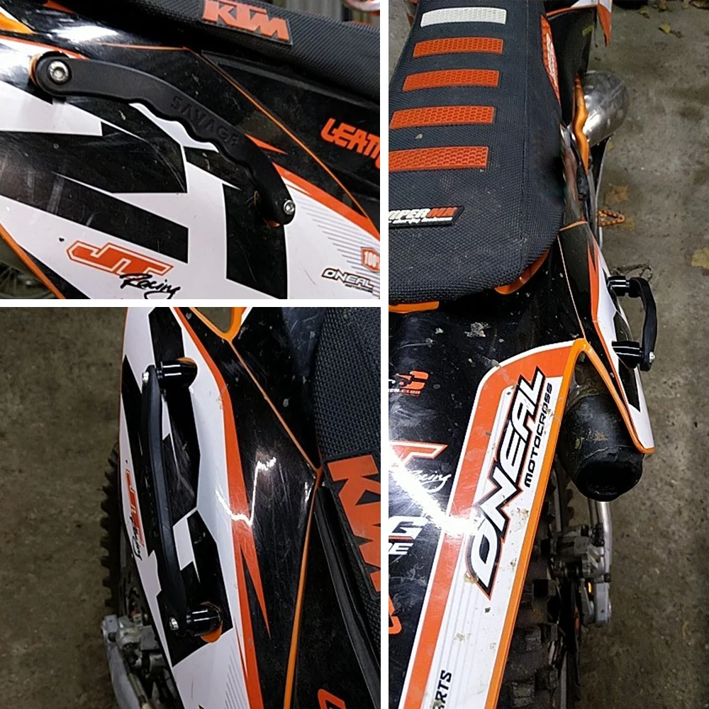 Rear Grab Handle Bar Rail For Off-Road XC XC-W XC-F XCF-W EXC EXC-F SX SXF Dirt Pit Bike Accessories Rear Seat Hand Handle