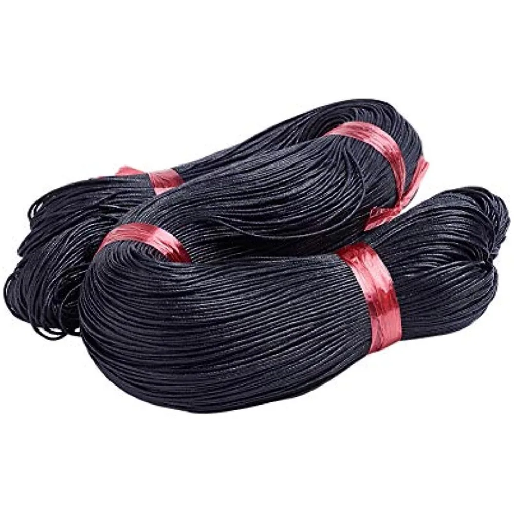 

arricraft About 350~375m/Bundle 1mm Nylon Cord, Nylon Beading Thread, Waxed Nylon Knotting Cord for Necklace Bracelet Beading