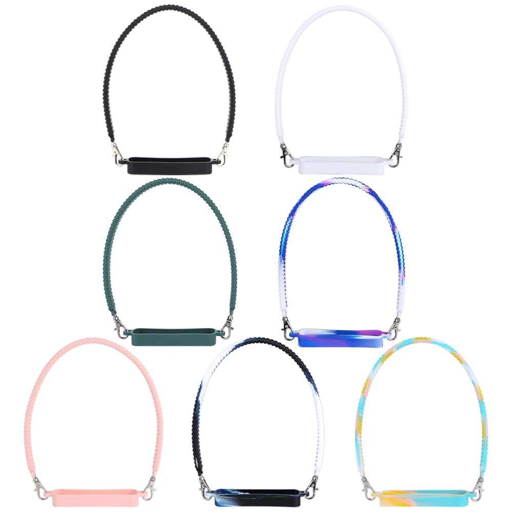 Water Bottle Strap Silicone Portable Bottle Carrying Strap Universal Drink Bottle Carrier Strap for Stanley Cup Accessories